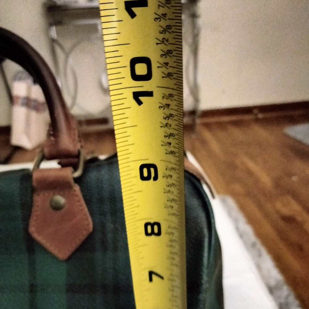 Ralph Lauren Green and Brown Plaid Bag - Picture 5 of 7